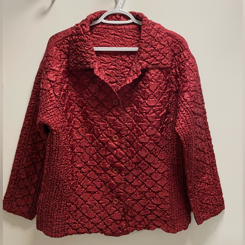 Vintage red jacket, stylish